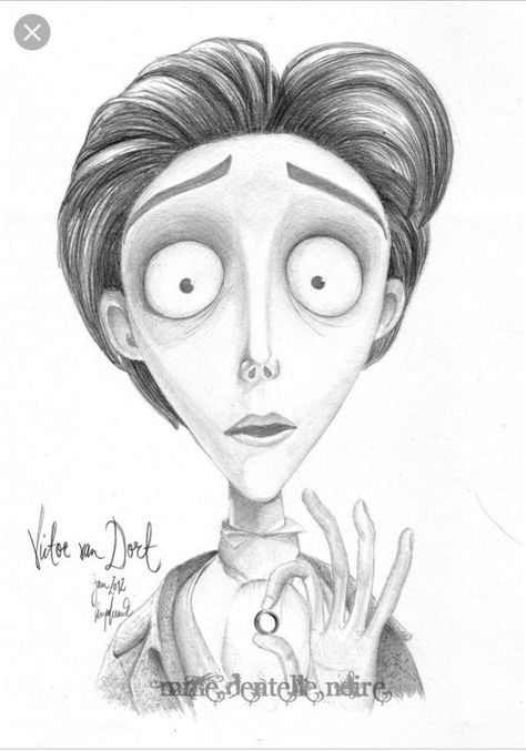 Tim Burton Drawings, Tim Burton Art Style, Corpse Bride Art, Tim Burton Tattoo, Dead Bride, Coraline Art, Nightmare Before Christmas Drawings, Tim Burton Corpse Bride, رسم كاريكاتير