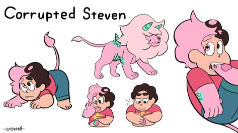 Corrupted Steven, Cartoon Network Fanart, Crystal Gems Steven Universe, Steven Universe Movie, Steven Universe Anime, Steven Universe Au, Steven Universe Memes, Hybrid Art, Steven Universe Funny