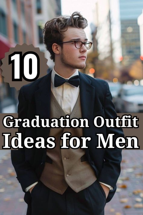 Discover 10 graduation outfit ideas for men that cater to every occasion, from high school and middle school to college and 8th grade ceremonies. Whether you're looking for casual styles, guest attire, or semi-formal and classy looks, we've got you covered. Find the perfect outfit to celebrate your big day in style! Winter Formal Outfits Men High School, Men’s Graduation Outfit, First Day Of School Outfit Men, Semi Formal Men Outfit Casual Classy, Male Graduation Outfit, Graduation Outfit Ideas For Men, Comfortable Outfits For School, Graduation Outfit Men, Prom Guy