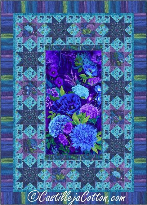 (7) Name: 'Quilting : Midnight Stars Quilt Pattern 4843-1 Panel Quilting, Peacock Quilt, Stars Quilt Pattern, Herringbone Quilt, Panel Quilt Patterns, Fabric Panel Quilts, Stars Quilt, Flower Quilts, Lap Quilts