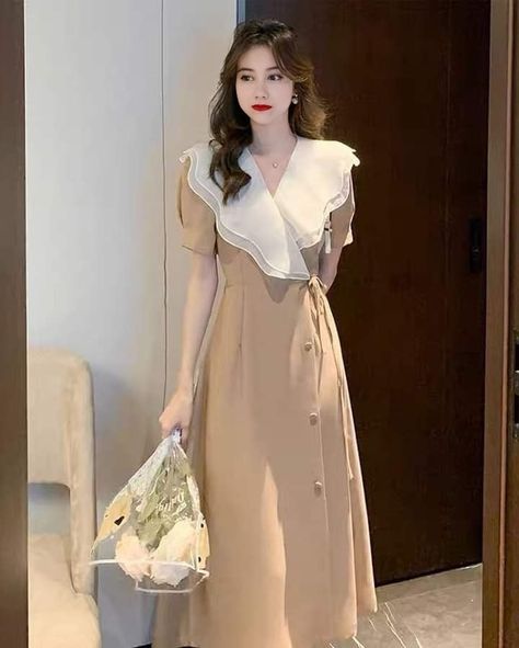 French Retro, Elegant Dresses Classy, Korean Fashion Dress, The Flesh, Designer Dresses Casual, Anime Dress, Quick Outfits, Stylish Dress Book, Modest Fashion Outfits