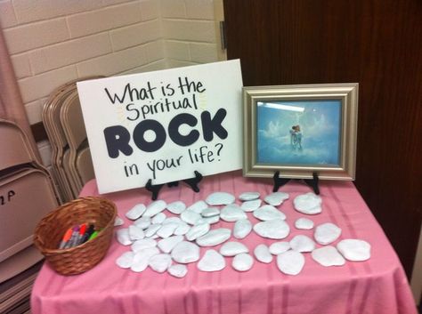 Rock, Paper, Scriptures! Building a strong foundation, Journaling and Scripture reading. Stargirl Logo, Youth Group Ideas, Dc Comics Bombshells, Prayer Stations, Lds Relief Society, Youth Group Activities, Church Youth Group, Activity Day Girls, Yw Activities