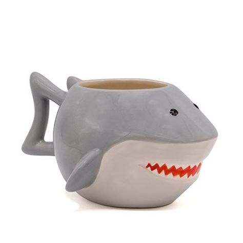 Buy Jaws Shark Ceramic 3D Sculpted Mug at Entertainment Earth. Mint Condition Guaranteed. FREE SHIPPING on eligible purchases. Shop now! #sponsored, , #Paid, #Shark, #Jaws, #Ceramic, #Mug, #Sculpted Shark Ceramic, Shark Mug, Picture Coffee, Jaws Shark, Jaws Movie, Shark Jaws, Shark Bait, Shark Lover, Clay Mugs