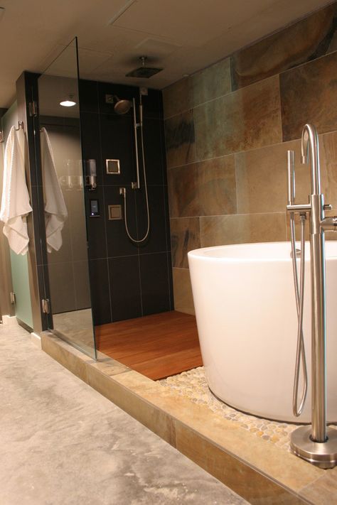 Japanese Soaking Tub Shower Combo, Small Soaking Tub, Soaking Tub Shower Combo, Japanese Bathtub, Bathtub Ideas, Ranch Remodel, Japanese Soaking Tubs, Space Saving Bathroom, Small Tub