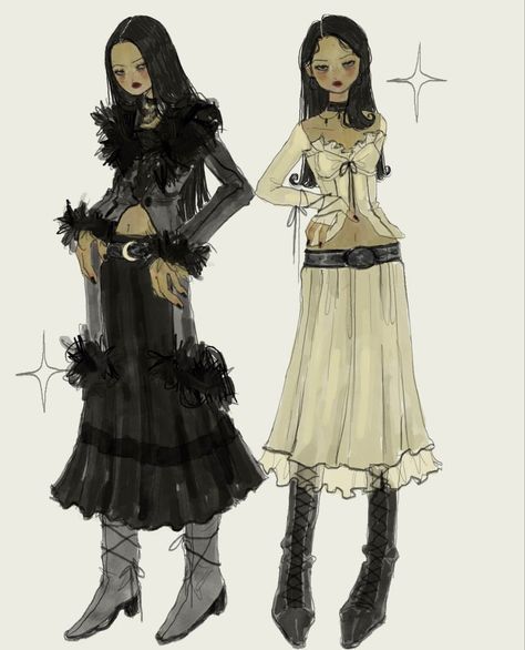 Estilo Punk Rock, Baba Jaga, Superflat, Personajes Monster High, Arte Inspo, Fashion Design Drawings, Fashion Design Sketches, 영감을 주는 캐릭터, Cute Art Styles