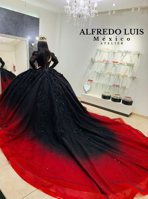 Goth Wedding Dresses, Quinceanera Dresses Red, Debutante Dresses, Black Quinceanera Dresses, Victorian Wedding Dress, Black Wedding Gowns, Quinceñera Dresses, Pretty Quinceanera Dresses, Diy Wedding Dress