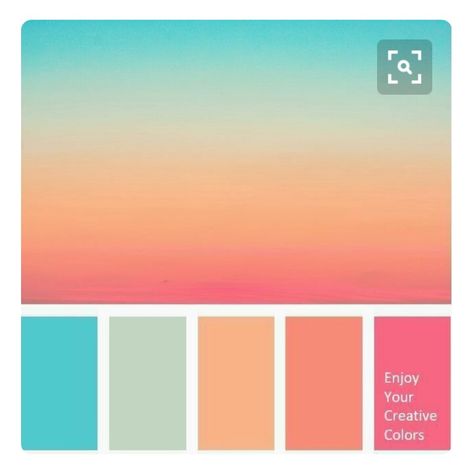 Modern Beach House Color Palette, Coral And Turquoise Wedding Colors, Ocean Color Palette Colour Schemes, Blue Pink Yellow Color Palette, Coral Pink Room, Coral Colour Palette, Beach Color Palettes, Girls Room Colors, Sunset Color Palette