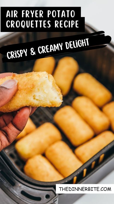 Want to indulge in crispy, creamy goodness without the guilt? 😍 Our Air Fryer Potato Croquettes recipe is here to save the day! With a perfect balance of crunchiness and creaminess, these air-fried croquettes are simply irresistible. Pin now to give your next snack or appetizer game a major upgrade! 🍟 Turkey Croquettes Recipes Air Fryer, Potato Croquettes Air Fryer, Potato Croquettes Recipe, Potato Croquette Recipe, Air Fryer Potato, Croquettes Recipe, Leftover Potatoes, Potato Croquettes, Frozen Potatoes