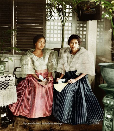 Black and white photos from Philippine history in colour Vintage Filipiniana, Filipino Vintage, Philippine Culture, Philippine History, Filipino Clothing, Philippines Fashion, Filipino Fashion, Filipiniana Dress, Ship Lap