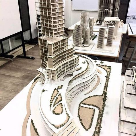 New Urbanism, Architecture Models, Archi Design, Architecture Concept Diagram, Mix Use Building, Arch Model, Architecture Design Sketch, Skyscraper Architecture, Architecture Design Drawing