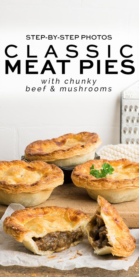 Meat Pie Recipe, Beef Pies, Hand Pie Recipes, Scottish Recipes, Meat Pies, Meat Appetizers, Pastry Pie, Pot Pies Recipes, Meat Pie