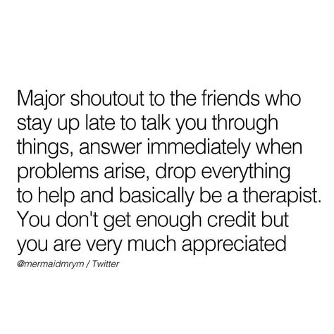 Thanks Quotes For Friends, Therapist Friend, Lost Thoughts, Healthy Friendships, Be A Good Friend, The Therapist, Words Of Appreciation, Jay Shetty, Appreciation Message