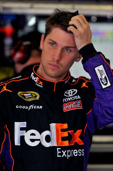 Denny Hamlin Nascar, Denny Hamlin, Joe Gibbs Racing, Hey Man, Nascar Cup Series, Fedex Express, Race Track, Nascar, Race Cars