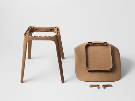 Form Us With Love uses recycled wood and plastic to create IKEA chair Minimal Chairs, Painted Chair, Reupholster Chair, Ikea Chair, Chair Makeover, Plastic Chair, Diy Chair, Swedish Design, Comfy Chairs