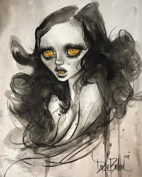 Dark Fairy Art, Goth Portrait, Dustin Bailard, Eerie Art, Emo Art, Grunge Art, Goth Art, Futuristic Art, Witch Art