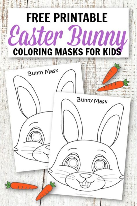 Looking for a boredom busting activity to do with your kids? Click to find easy DIY animal face mask craft templates. From Lions to unicorn masks, there's an animal ready to come to life! Perfect for kids of all ages including preschoolers, toddlers and kindergartners! #animalmasks #animalmaskcraft #animalmasktemplates Bunny Mask Template, Bunny Mask Craft, Easter Bunny Mask, Animal Masks Craft, Mask Coloring Page, Animal Mask Templates, Simple Mom Project, Printable Animal Masks, Easter Bunny Template