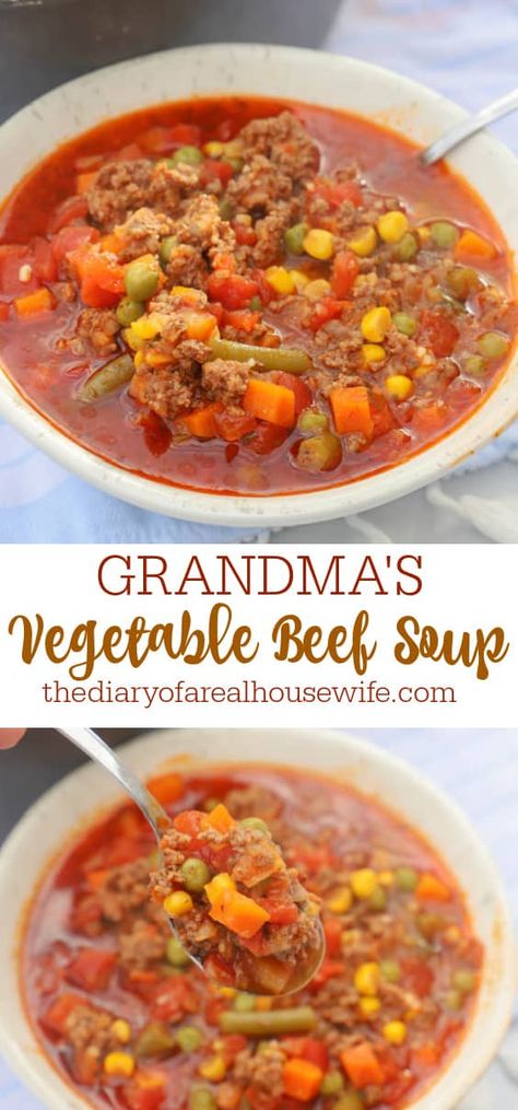 Homemade Veggie Soup With Beef, Vegetable Beef Soup With Fresh Vegetables, Vegetable Soup Recipes Beef, Ww Vegetable Beef Soup, Veg Beef Soup Recipes Crock Pot, Beef Vegetables Soup Recipes, Vegetable Beef Soup Using Soup Bones, Soup Recipes Vegetable Beef, Easy Homemade Vegetable Beef Soup