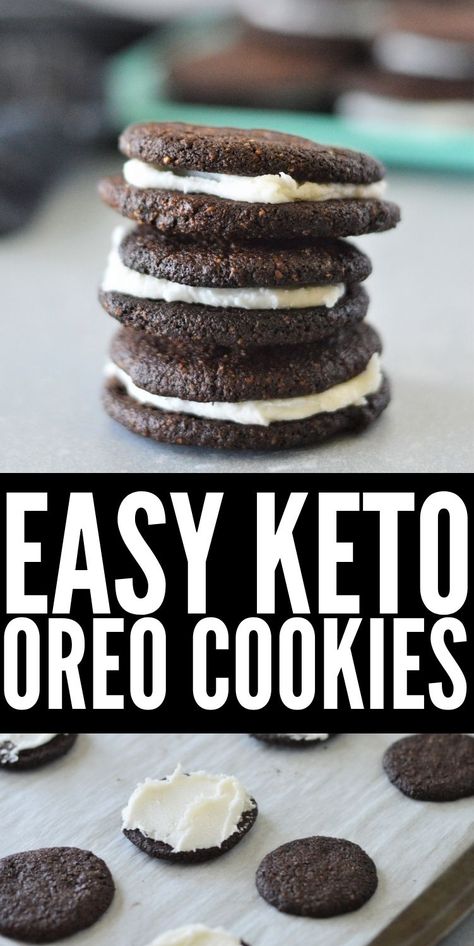 Sugar Free Oreos, Homemade Oreo Cookies, Oreo Cookie Recipes, Oreo Filling, Oreo Dessert Recipes, Chocolate Shortbread, Chocolate Shortbread Cookies, Oreo Recipes, Quick Easy Desserts