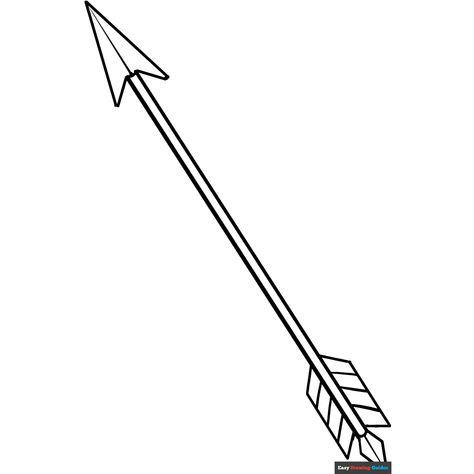 Free Arrow Coloring Page for Kids Arrow Coloring Pages, Easy Drawing Guides, Drawing Guides, Easy Drawings For Kids, Kids Print, Printable Coloring Sheets, Drawing Tutorial Easy, Coloring Tutorial, Guided Drawing