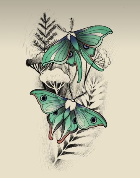 Lunar Moth Tattoo, Luna Moth Tattoo, Moth Artwork, Tattoos Japanese, Moth Drawing, Moth Tattoo Design, Tattoos Mandala, Insect Tattoo, Tattoo Hand