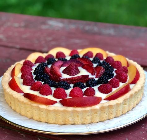 Fruit Flan, Fresh Fruit Tart, Best Gluten Free Desserts, Yummy Deserts, Free Fruit, Australian Food, Fruit Tart, Bakery Recipes, Gluten Free Desserts