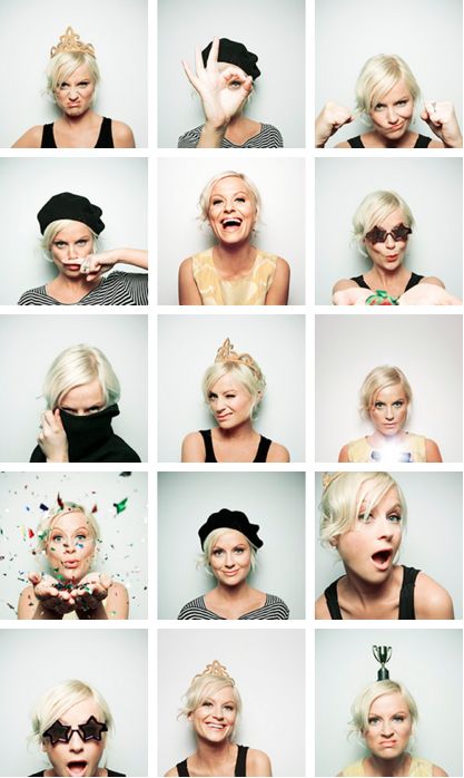 Amy Poehler  //  I love the idea of a sequence of emotions. Pictures Of Women, Illustration Photo, Amy Poehler, Foto Tips, Foto Poses, Trik Fotografi, Jolie Photo, Girl Crushes, Famous Faces