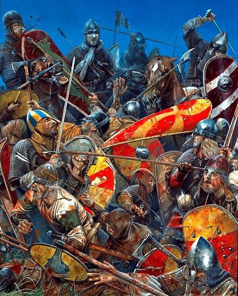 Battle of Hastings Historical Warriors, Greek Warrior, Medieval Ages, Ancient Warfare, Psy Art, Early Middle Ages, Medieval Period, Medieval Armor, Medieval Knight