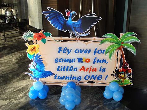 Rio Bday Party, Rio First Birthday Party, Rio Movie Themed Birthday Party, Rio Birthday Party Decorations, Rio Themed Birthday Party Decoration, Rio Birthday Party Ideas, Rio Themed Birthday Party, Rio Birthday Party, Rio Birthday Parties