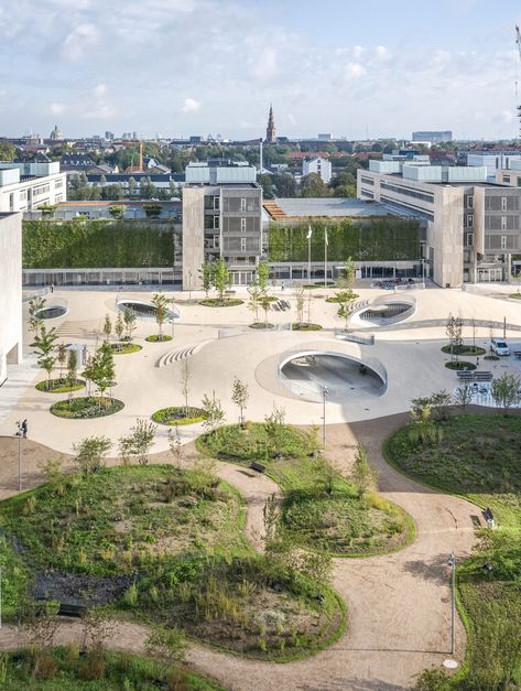 Green Transportation, Karen Blixen, Danish Architecture, Public Square, Public Realm, Bicycle Parking, Urban Spaces, Urban Planning, Architecture Firm