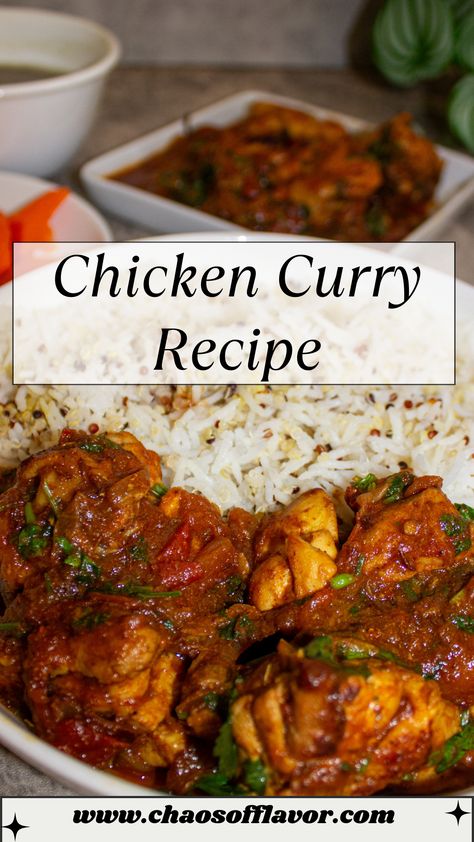 Simple Chicken Curry Recipe, No Coconut Milk Curry, Chicken Curry Recipe With Coconut Milk, Chicken Recipes No Dairy, Chicken Curry Recipe Without Coconut Milk, Chicken Curry No Coconut Milk, Mild Coconut Curry Chicken, Easy Chicken Curry Recipe, Nepalese Food