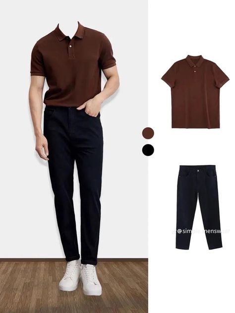 Guys Fashion Casual, Stylish Men Wear, Mens Smart Casual Outfits, Polo Shirt Outfits, Mens Business Casual Outfits, Shirt Outfit Men, Classy Outfits Men, Nail It, Smart Casual Men