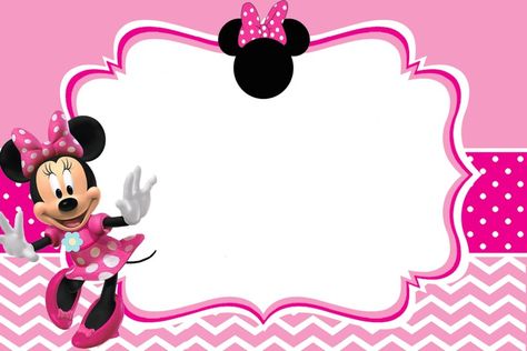 Download FREE Printable Minnie Mouse Pinky Birthday Invitation Template Minnie Mouse Background Birthday, Minnie Mouse Background, Minnie Mouse Printables, Minnie Invitations, Γενέθλια Mickey Mouse, Minnie Mouse Invitation, Mickey Mouse Birthday Invitations, Minnie Mouse First Birthday, Minnie Mouse Birthday Invitations