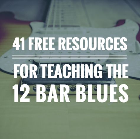 The 12 bar blues has long been a favourite amongst music educators for teaching form, triads, the blues scale, cyclical chord progressions and music history. Teaching Guitar, Music Listening Activities, 12 Bar Blues, Teaching Music Theory, Learn Piano Fast, Guitar Teaching, Guitar Classes, Music Theory Worksheets, Piano Teaching Resources