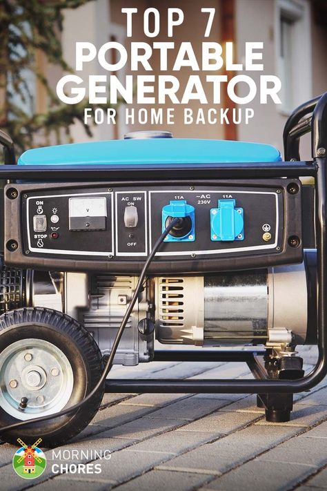 7 Best Portable Generators for Home Backup – 2017 Reviews Best Portable Generator, Generator For Home, Emergency Generator, Diy Generator, Backup Generator, Electric Generator, Solar Power Diy, Generator House, Portable Generator