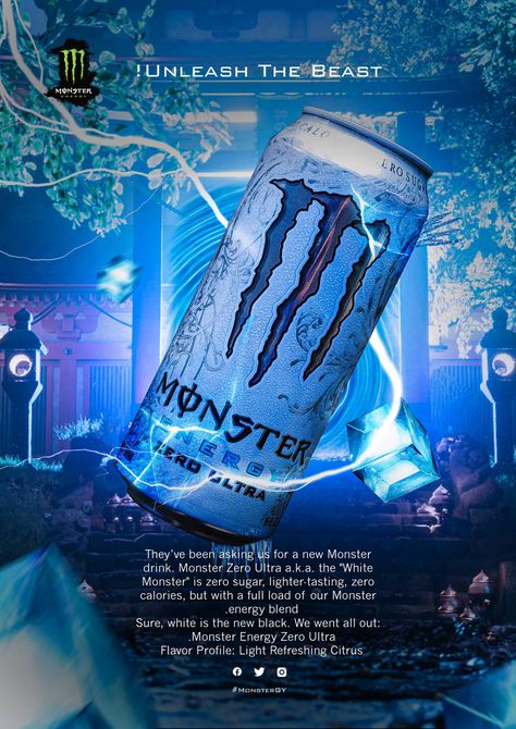 Monster Energy Drink Poster, Monster Drink Poster, Energy Drink Poster Design, Energy Drink Graphic Design, Monster Energy Poster, Energy Drink Ads, Energy Drink Poster, Energy Drink Design, Monster Energy Aesthetic