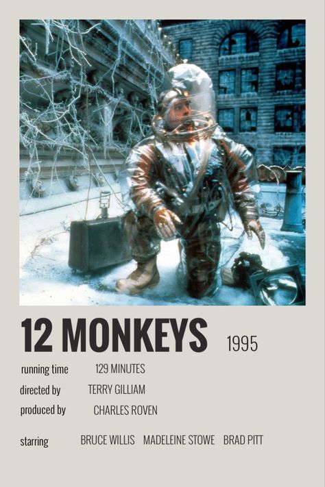 12 monkeys polaroid poster by summersorrows Twelve Monkeys, 12 Monkeys, Terry Gilliam, Polaroid Poster, Movie Shots, Movie Posters Minimalist, Alternative Movie Posters, Family Movies, Film Posters