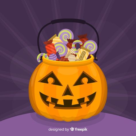 Bolsa de calabaza llena de dulces para halloween vector gratuito | Free Vector #Freepik #vector #freefiesta #freediseno #freehalloween #freegato Pumpkin Bag, Halloween Downloads, Dulces Halloween, Halloween Vector, Free Halloween, Free Vectors, Dia De Muertos, Pumpkin Carving, Graphic Resources