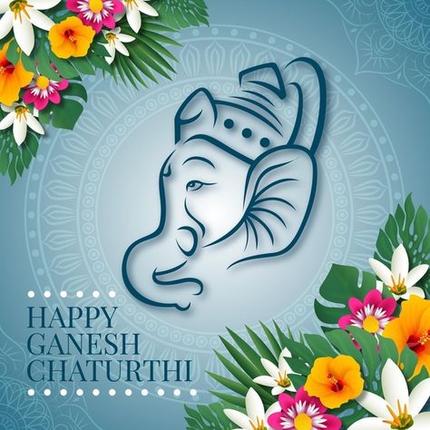 Ganesh Chaturthi Greetings, Ganesh Design, Happy Ganesh Chaturthi Wishes, Morning Pic, Ganesha Drawing, Ganesh Lord, Festival Wishes, Happy Ganesh Chaturthi Images, Ganesh Chaturthi Images