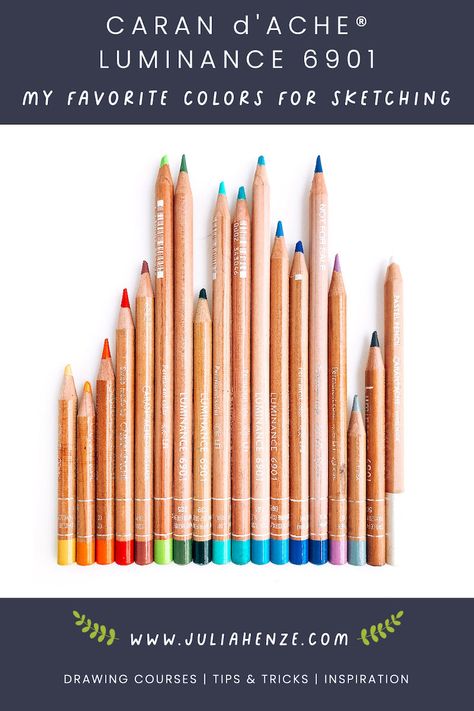 Luminance Colored Pencils, Pencils For Sketching, Sketching For Beginners, Gouache Color, Skillshare Classes, Drawing Course, White Highlights, Caran D'ache, Unique Drawings