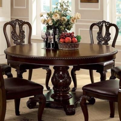 Formal Dining Room Sets, Round Dining Room Sets, Traditional Dining Tables, Round Pedestal Dining, Round Pedestal Dining Table, Round Dining Room Table, Set Meja Makan, Round Dining Room, Round Dining Set