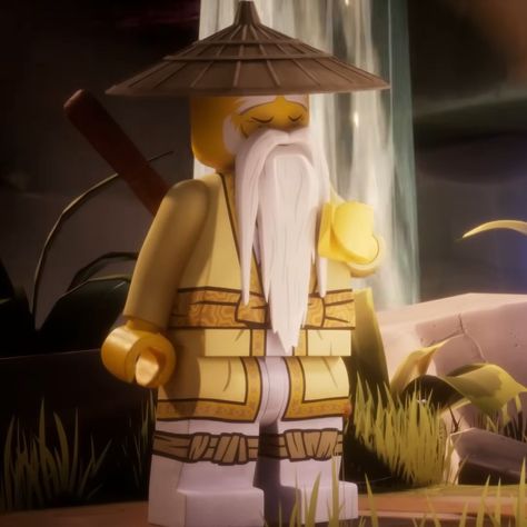 Ninjago: Dragons Rising S2E5 - The Spell at the Waterfall | tag(s): ninjago icon, ninjago pfp, wu icon, wu pfp Dragon Rising Ninjago, Wu Ninjago, Lego Ninjago Dragons Rising, Sensei Wu, Ninjago Pfp, Ninjago Dragons Rising, Dragons Rising, Ninjago Dragon, Ninjago Lloyd