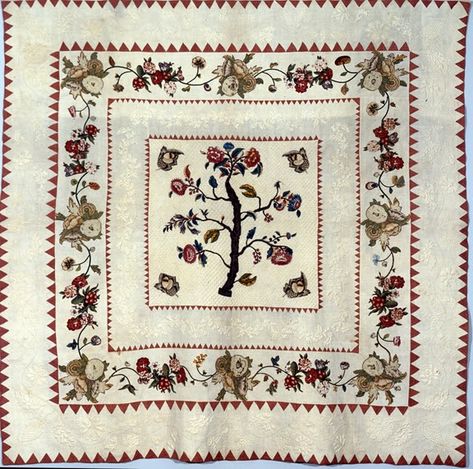 Tree Of Life Quilt, Needlework Shops, American Quilt, Patchwork Top, Antique Quilts, Linen Sheets, Applique Quilts, Quilt Making, Museum Of Art