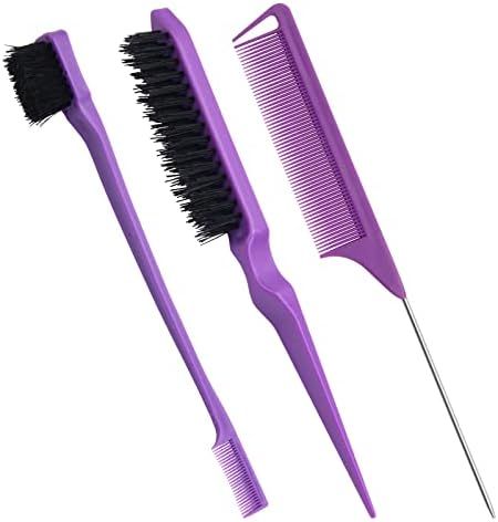 3Pcs Teasing Brush Set, Windspeed Teasing Hair Brush for Teasing Fluffy Hair/Double Sided Edge Brush for Hair Grooming/Pin Tail Comb, Portable Hair Styling Tools for Women Hair Care (Purple) Check more at https://uk.productsoffer.in/3pcs-teasing-brush-set-windspeed-teasing-hair-brush-for-teasing-fluffy-hair-double-sided-edge-brush-for-hair-grooming-pin-tail-comb-portable-hair-styling-tools-for-women-hair-care-purple/ Teasing Hair, Brush For Hair, Teasing Brush, Hair Braiding Tool, Braid Tool, Hair Crimper, Hair Care Tools, Teased Hair, Hair Waver