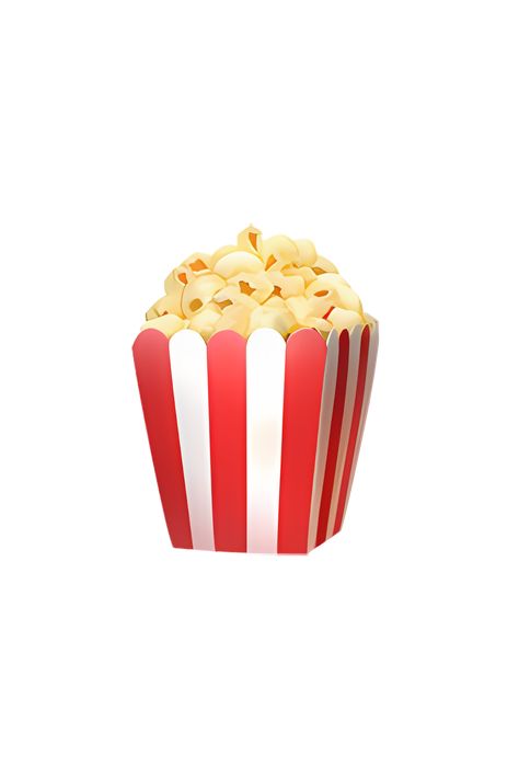 Popcorn Icon Aesthetic, Iphone Stickers Aesthetic, Popcorn Emoji, Popcorn Icon, Popcorn Aesthetic, Ios Sticker, White Emoji, Emoji Pop, Emojis Aesthetic