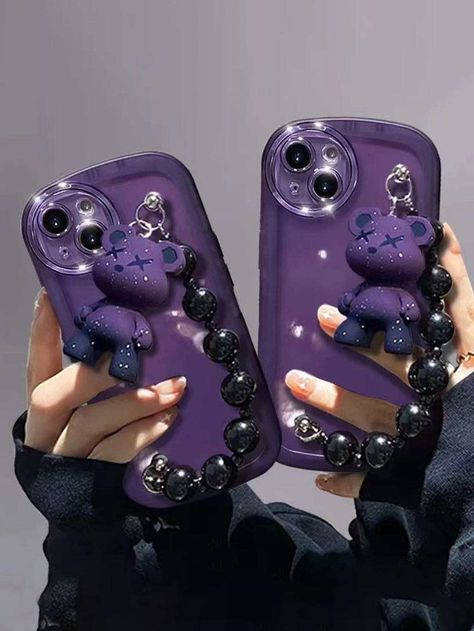 Purple Phone Case, Charm Phone, Green Environmental Protection, Phone Case Purple, Girly Phone Cases, Purple Collar, Pretty Phone Cases, Wireless Earphones, Cute Phone Cases