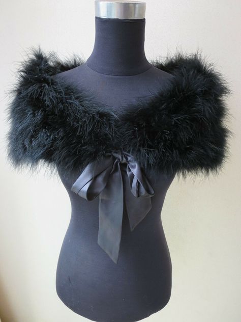 Description Commodity: Real ostrich feather fur shawl shrug  Material: Real ostrich feather  and Imitation silk cloth lining; Size:  Fit Shoulder width within 40cm; Bust Within 100cm;           The wide of cape about 22cm; 1 inch=2.54cm,(size error 1-2 cm); Color: Black  Friendship reminder: 1.All of our raw material is from artificial breeding. 2.We have enough stock to meet any quantity you need. If you need more quantity, please contact us to change the inventory.  3. If you have any question Dress Cover Up Formal, Girl Ballerina, Cape Wedding, Black Fur Coat, Fur Shrug, Time Clothes, Wedding Party Accessories, Long Gowns, Angel Outfit