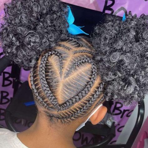 Toddler Valentines Day Hairstyles Black, Valentine Braided Hairstyles, Heart Braid Styles For Kids, Kid Heart Braid Styles, Valentine’s Day Hairstyles Black Women Braids, Cute Braided Hairstyles For Kids Valentines Day, Valentines Braids Girl Hairstyles Black, Heart Braided Hairstyles For Kids, Valentines Day Braids For Kids