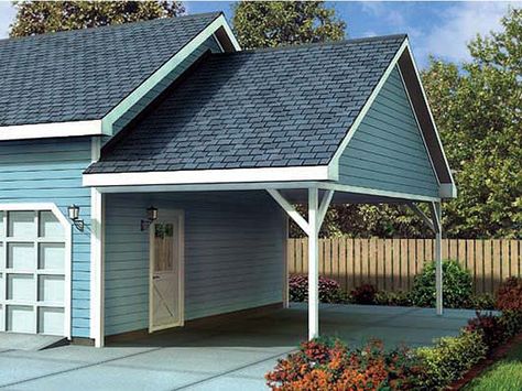 Carport Conversions - All Four Seasons Garage Doors Carport Attached To House, Plan Carport, Carport Addition, Attached Carport, Car Porch Design, Garage Extension, Steel Workshop, Garage Pergola, Carport Plans