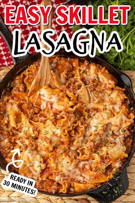 One Pan Lazy Lasagna, One Pot Lazy Lasagna, Alternative Lasagna Recipe, Easy One Pot Lasagna, Pan Lasagna Skillets, Rolled Lasagna Recipe With Meat, 1 Pot Lasagna, Lazy Lasagna Stove Top, Lazy Lasagna Skillet