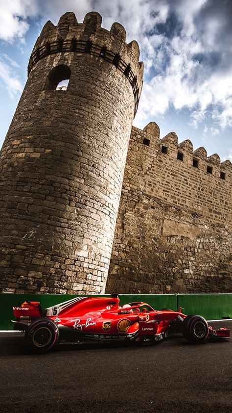 Baku Aesthetic, F1 Legends, Baku City, F1 Ferrari, F1 Cars, Sebastian Vettel, Mclaren F1, Formula 1 Car, Charles Leclerc